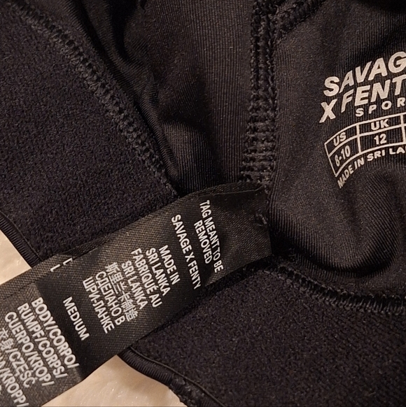 NWT-Savage X Fenty Black Sports Bra - Picture 10 of 14